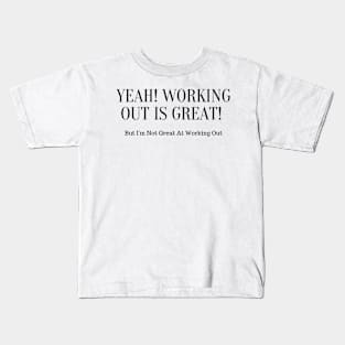 Working Out Kids T-Shirt